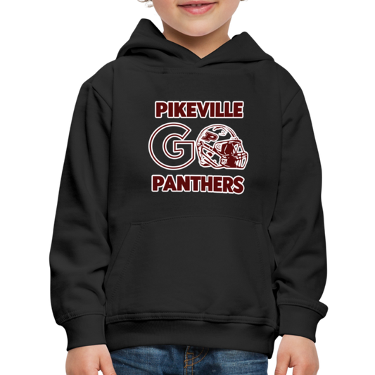 Pikeville Panthers Helmet Kids' Premium Hoodie - black