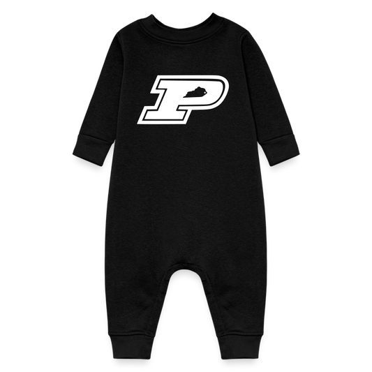 Pikeville Black and White Baby Fleece One Piece - black